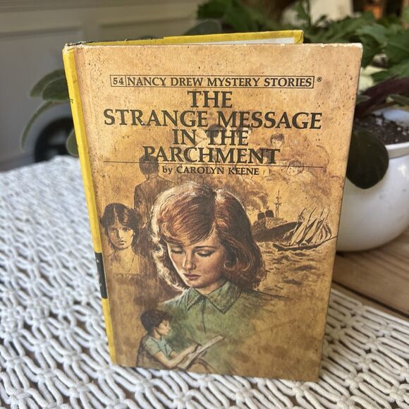 The Strange Message In The Parchment Carolyn Keene Nancy Drew Series HC Book #54 - Picture 1 of 16